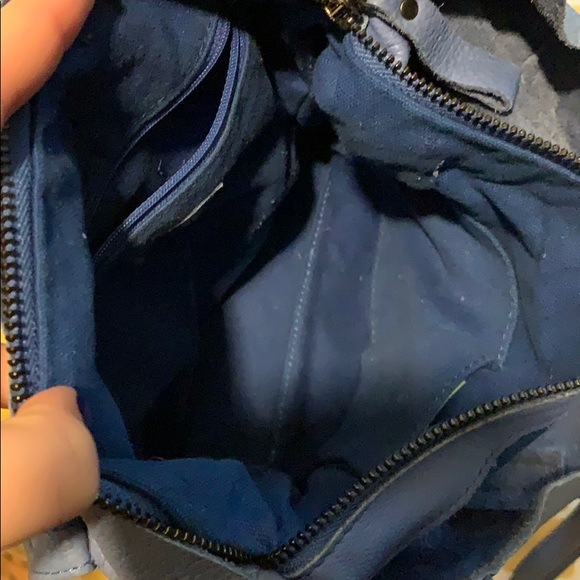 ModCloth Sky Blue Leather Shopper Tote - Picture 6 of 11